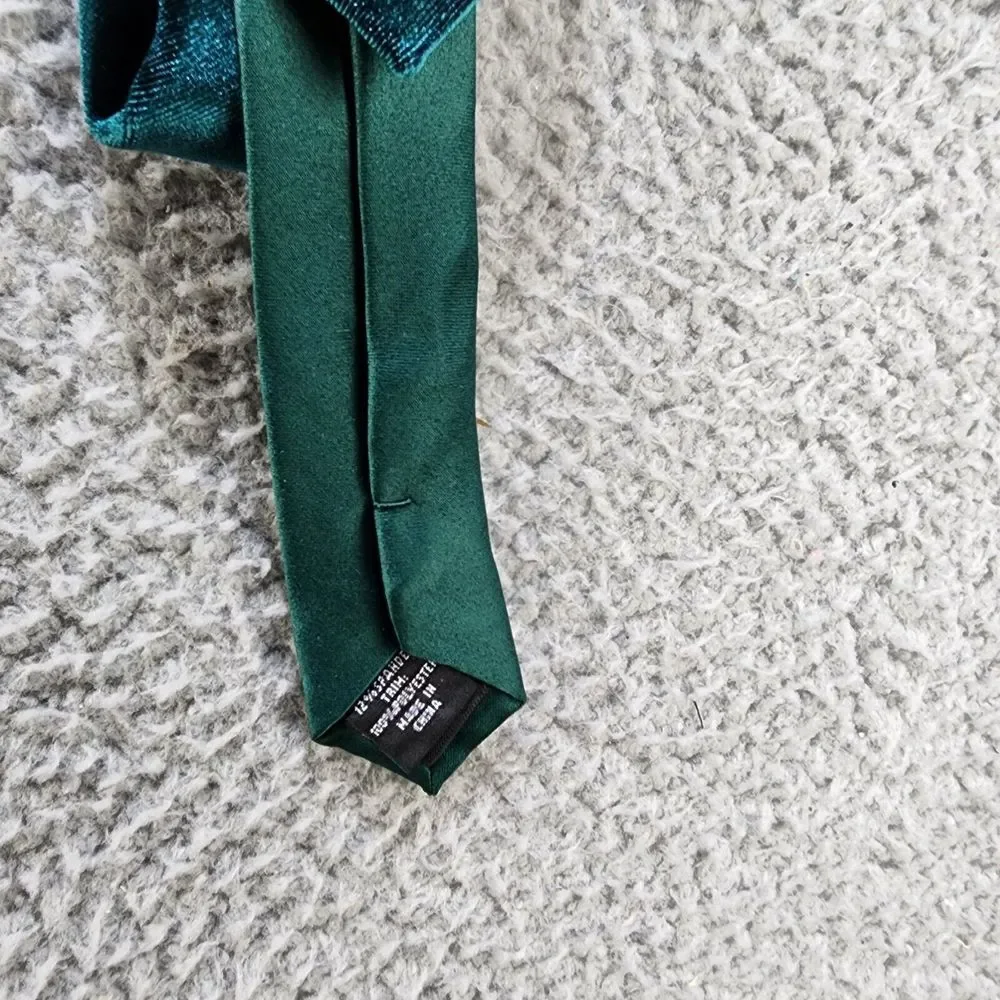 Alfani Cameo Velvet Slim Necktie Men's One Size Hunter~
